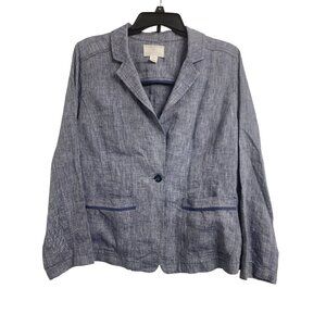 Caslon Kinen Linen Lightweight Cropped Blazer Size P/L‎